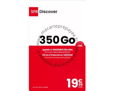kit prépayé SFR discover 350Go