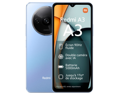 Xiaomi Redmi A3 Bleu - 128Go